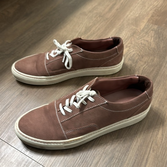 Common Projects Suede Low Top Sneakers in Burgundy 44EU/11US - Picture 2 of 7